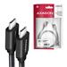 AXAGON BUCM3-CM20AB, SPEED kábel USB-C <-> USB-C, 2 m, USB 3.2 Gen 1, PD 60W 3A, ALU, opletenie, čierny