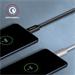 AXAGON BUCM3-CM20AB, SPEED kábel USB-C <-> USB-C, 2 m, USB 3.2 Gen 1, PD 60W 3A, ALU, opletenie, čierny