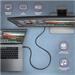 AXAGON BUCM32-CM05AB, SPEED+ kábel USB-C <-> USB-C, 0.5m, USB 20Gbps, PD 100W 5A, 4K HD, ALU, opletenie, čierny