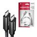 AXAGON BUCM32-CM05AB, SPEED+ kábel USB-C <-> USB-C, 0.5m, USB 20Gbps, PD 100W 5A, 4K HD, ALU, opletenie, čierny