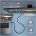 AXAGON BUCM32-CM10AB cable USB-C <-> USB-C 3.2 Gen 2, 1m, PD 100W, 5A, 4K HD, ALU, braid, Black