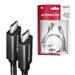 AXAGON BUCM32-CM10AB cable USB-C <-> USB-C 3.2 Gen 2, 1m, PD 100W, 5A, 4K HD, ALU, braid, Black