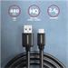 AXAGON BUMM-AM10AB, HQ Cable Micro USB <-> USB A, 1m, USB 2.0, 2.4A, ALU, braid, Black