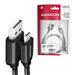 AXAGON BUMM-AM10AB, HQ Cable Micro USB <-> USB A, 1m, USB 2.0, 2.4A, ALU, braid, Black