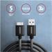 AXAGON BUMM3-AM10AB cable Micro-B USB <-> USB-A 3.2 Gen 1, 1m, 3A, ALU, PVC, Black