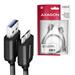 AXAGON BUMM3-AM10AB cable Micro-B USB <-> USB-A 3.2 Gen 1, 1m, 3A, ALU, PVC, Black