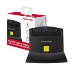 AXAGON CRE-SM2, USB externí čtečka 4-slot Smart card/ID card (eObčanka) + SD/microSD/SIM