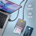 AXAGON CRE-SM3T, USB-A FlatReader čítačka kontaktných kariet ID card (eID klient), kábel 1.3 m