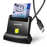 AXAGON CRE-SM4NC, USB-C čítačka kontaktných kariet ID card (eID klient), stojanková, kábel 1.2 m