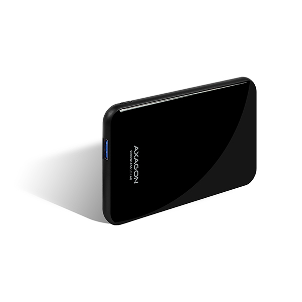 AXAGON EE25-S6B, USB3.0 - SATA 6G, 2.5" SCREWLESS externí box, černý