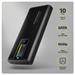 AXAGON EEM2-SD2B, USB-C 10Gbps externí box s displejem pro M.2 NVMe/SATA SSD, bezšroubkový, černý