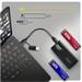 AXAGON EEM2-SD2B, USB-C 10Gbps externí box s displejem pro M.2 NVMe/SATA SSD, bezšroubkový, černý