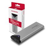 AXAGON EEM2-U3C, USB-C 3.2 Gen 1 - M.2 SATA SSD kovový box, délka 42 až 80 mm