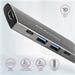 AXAGON HMC-5G21, USB 10Gbps hub, porty 2x USB-A, 2x USB-C, HDMI 4k/30, PD 60W, kábel USB-C 13cm