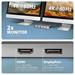 AXAGON HMC-CUB83X2, USB 10Gbps hub, 2x USB-A, USB-C, HDMI & DP 4k/144Hz, RJ-45 GLAN, PD 100W, kábel USB-C 15cm