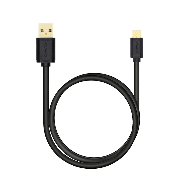 AXAGON HQ Kabel Micro USB, 2A, černý, 0.5 m