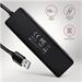 AXAGON HUE-C1A, 4x USB 5Gbps TRAVEL hub, USB-C napájecí konektor, kabel USB-A 19cm