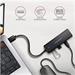 AXAGON HUE-C2A, 4× USB 5Gbps TRAVEL hub, 2× USB-A + 2× USB-C, USB-C napájanie, 19 cm USB-A kábel