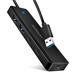 AXAGON HUE-C2A, 4× USB 5Gbps TRAVEL hub, 2× USB-A + 2× USB-C, USB-C napájanie, 19 cm USB-A kábel