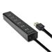AXAGON HUE-SA7BP 7 portový externý USB 3.0 ALU CHARGING hub BLACK, vr. AC adaptéra
