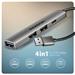 AXAGON HUE-STA, 4x USB ALU STRIP hub, 1x USB-A 5Gbps, 2x USB-A & 1x USB-C 480Mbps, kábel USB-A 12cm