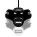 AXAGON HUE-X3B, 4x USB2.0 TRINITY hub, černý