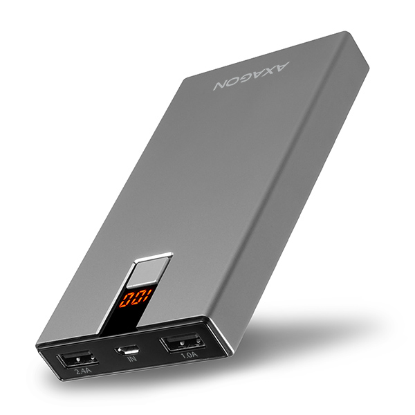 AXAGON Power Bank PWB-M10, 10000mAh s LED svetlom SKAXAGOPWBM10