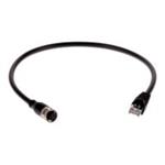 AXIS - Síťový kabel - M12 (F) do RJ-45 (M) - 50 cm - CAT 5e - IEEE 802.3af/IEEE 802.3at - venkovní 01793-001