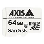 AXIS Surveillance - Pamě?ová karta flash (adaptér microSDXC na SD zahrnuto) - 64 GB - Class 10 - mi 5801-961