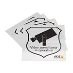 AXIS Surveillance Sticker - Stickers (balení 50) 5502-821