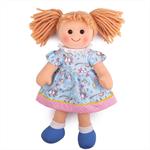 Bábika Bigjigs Toys látková Olivia 34 cm BJD060