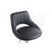 Barová stolička G21 Aletra black, koženková, prošívaná, černá G-21-B521