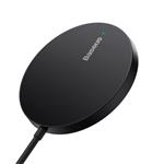 Baseus Bezdrátová nabíječka do sítě Simple Mini3 15W USB-C černá 6932172618643