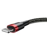 Baseus Cafule nabíjecí / datový kabel USB na Lightning 1,5A 2m, červená-černá CALKLF-C19