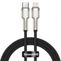 Baseus Cafule Series nabíjecí / datový kabel USB-C na Lightning PD 20W 2m, černá CATLJK-B01