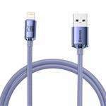 Baseus CAJY000005 Crystal Shine Series Datový Kabel USB - Lightning 20W 1,2m Purple 6932172602703