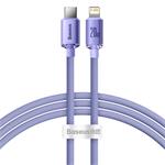 Baseus CAJY000205 Crystal Shine Series Datový Kabel USB-C - Lightning 20W 1,2m Purple 6932172602765