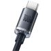 Baseus CAJY000401 Crystal Shine Series Datový Kabel USB - USB-C 100W 1,2m Black 6932172602802