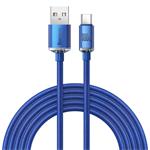 Baseus CAJY000503 Crystal Shine Series Datový Kabel USB - USB-C 100W 2m Blue 6932172602840