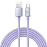 Baseus CAJY000505 Crystal Shine Series Datový Kabel USB - USB-C 100W 2m Purple 6932172602857