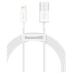 Baseus CALYS-B02 Superior Fast Charging Kabel Lightning 2.4A 1.5m White 6953156205444