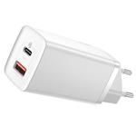 Baseus CCGAN2L-B02 GaN2 Lite Quick Nabíječka USB + USB-C 65W White 6953156232945
