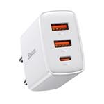 Baseus CCXJ-E02 Compact Quick Nabíječka USB-C 30W White 6953156207301