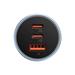 Baseus CGJP010013 Nabíječka do Auta Triple Quick Charger USB/USB-C/USB-C 65W Dark Grey 6932172610289