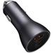Baseus CGJP010013 Nabíječka do Auta Triple Quick Charger USB/USB-C/USB-C 65W Dark Grey 6932172610289