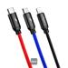 Baseus datový kabel 3v1 microUSB+Lightning+USB-C 1,2m 3,5A 6953156273948
