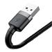 Baseus datový kabel Cafule Lightning 2m 1,5A šedo-černý 6953156275010
