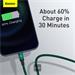 Baseus datový kabel Rapid 3v1 USB-C/microUSB, Lightning, USB-C 1,5m PD 20W zelený 6953156204300