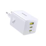 Baseus EnerFill FE11 Fast Nabíječka USB-A + USB-C + USB-C 100W Moon White 6932172690649