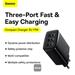 Baseus nabíječka do sítě Compact 3xUSB 17W černá 6932172606961